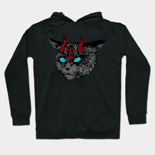 satan cat 2 Hoodie